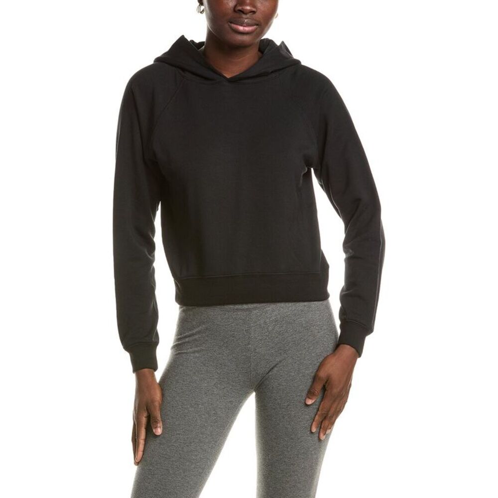 Johnny Was Womens  Cropped Hoodie, Black
